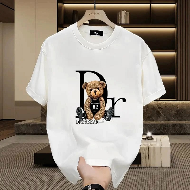 Dior Bear Graphic White T-Shirt Review: 230g Cotton, Loose Fit, Agent QC Notes